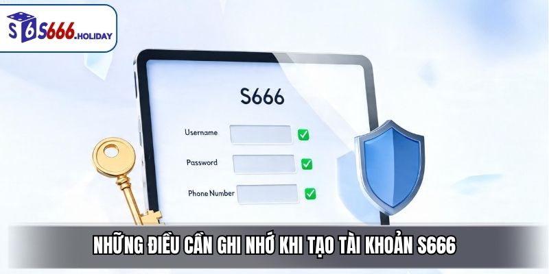 Những Điều Cần Ghi Nhớ Khi Tạo Tài Khoản S666