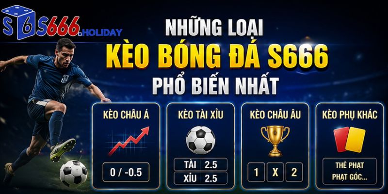 Những loại kèo bóng đá nhà cái S666 cung cấp